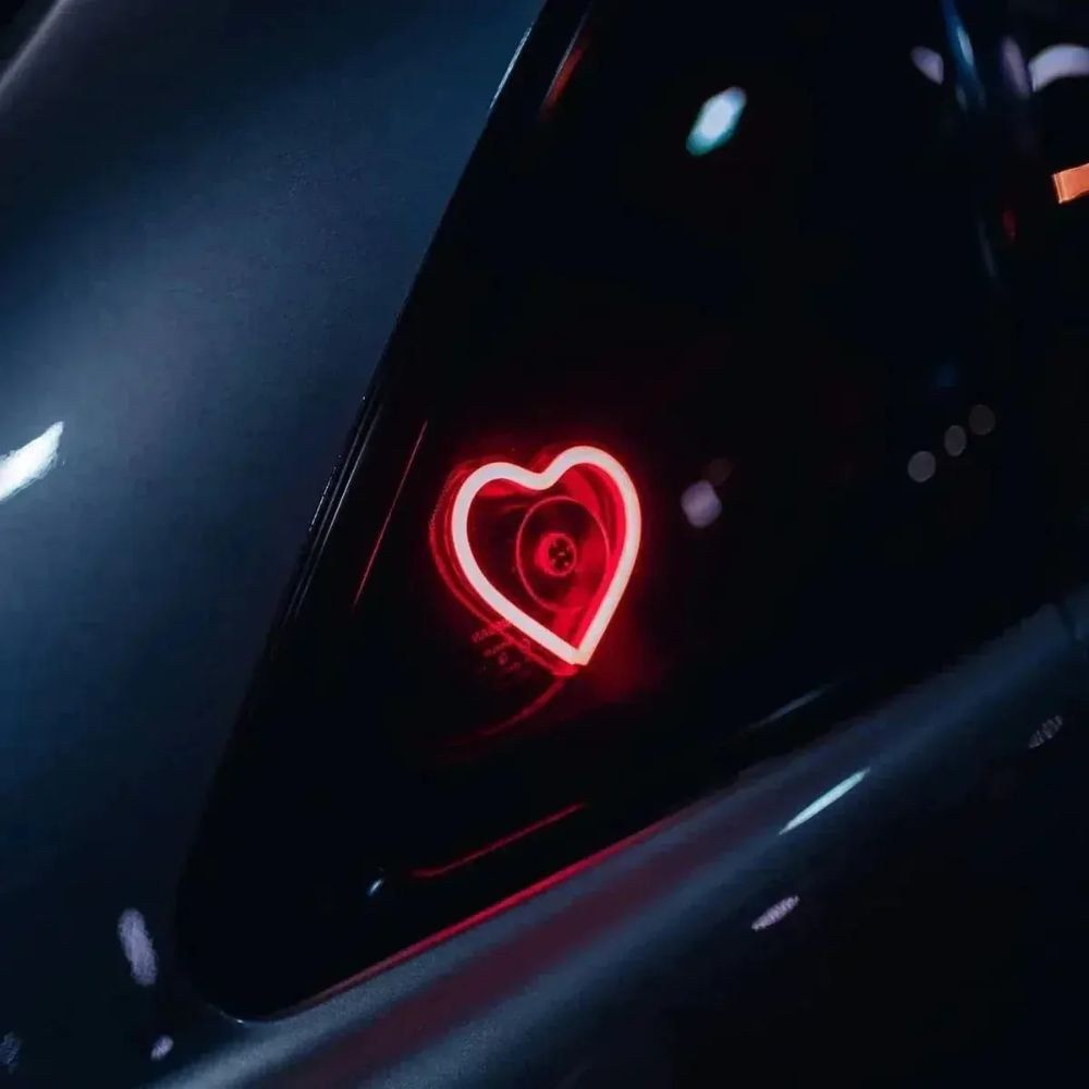 Heart Shaped LED Car Neon