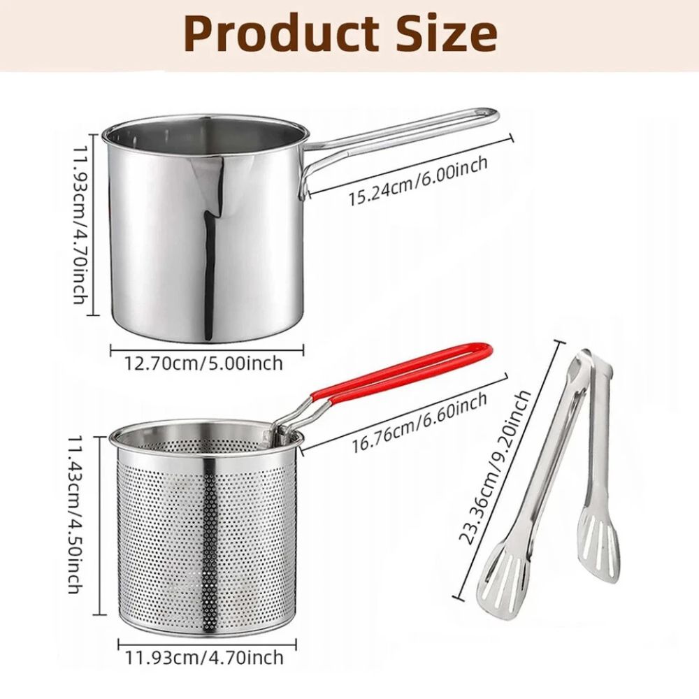 Deep Frying Pot Kitchen Fryer