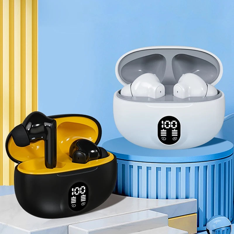 TWS 895B Wireless Earbuds ENC Noise Cancellation, LED Battery Display