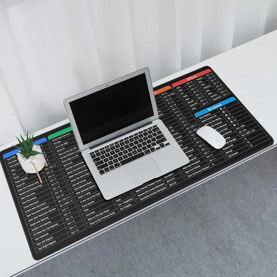 Work Smarter Desk Mat All Shortcuts One Surface