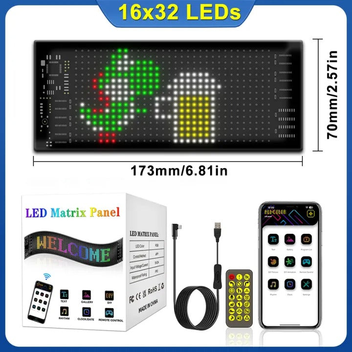 Custom Animation RGB LED Matrix Pixel Panel 5V