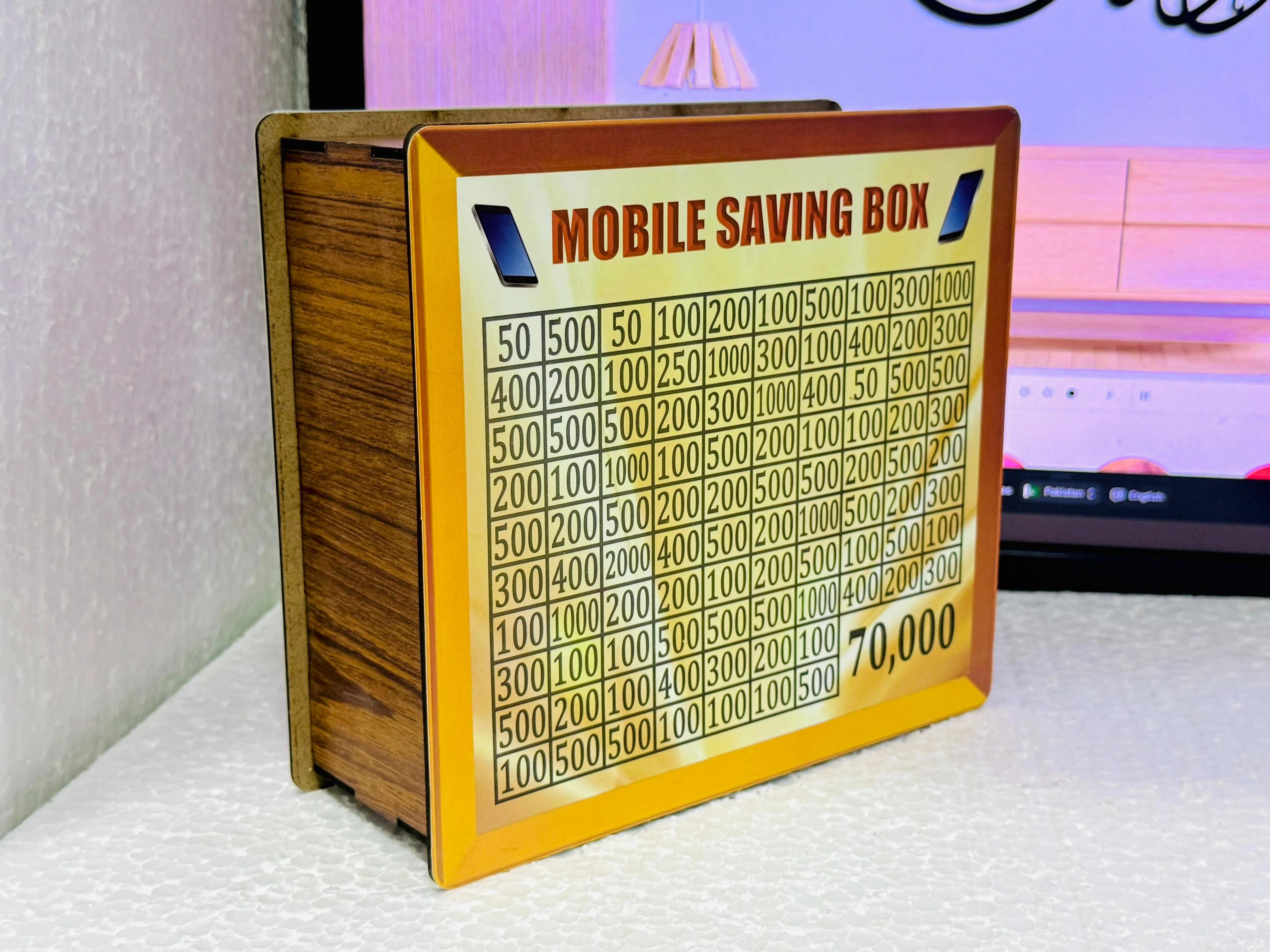 Mobile Saving Box - 70,000 PKR Savings Challenge