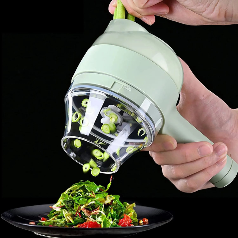 Electric Chopper Vegetable Cutter Set