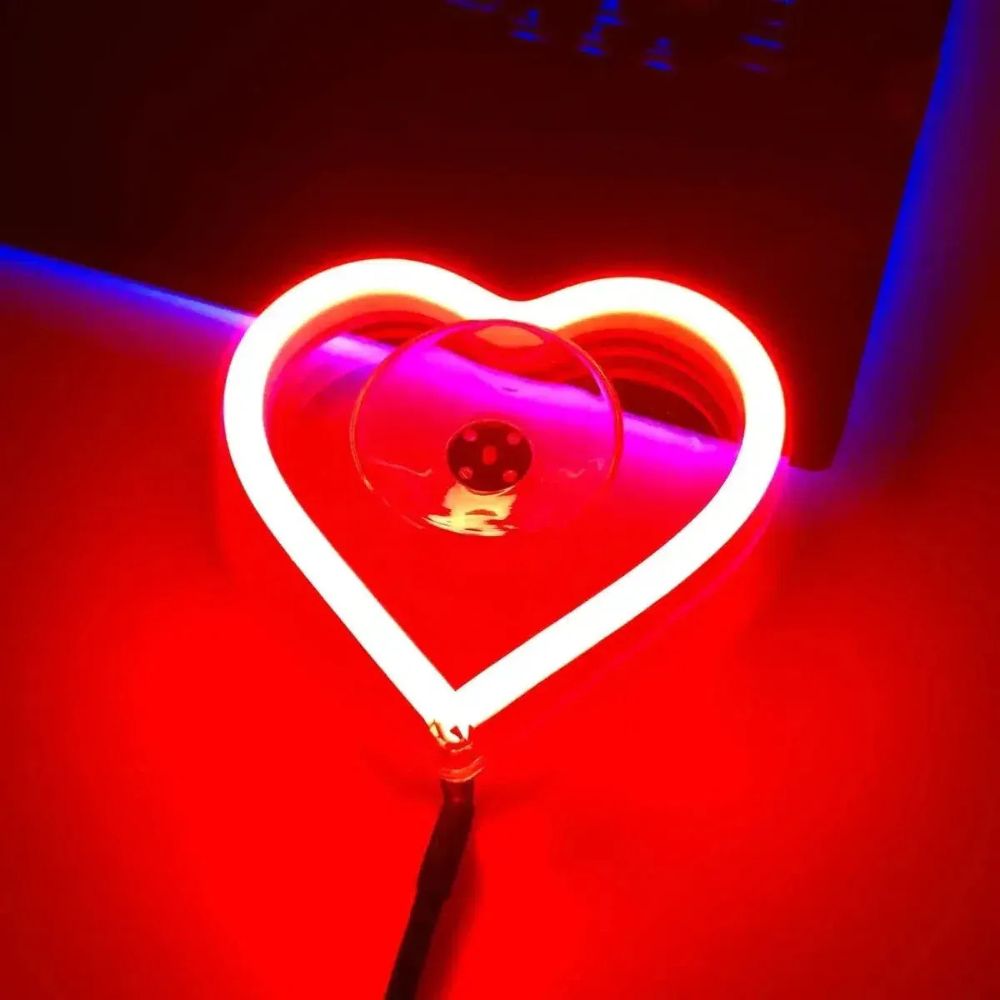 Heart Shaped LED Car Neon