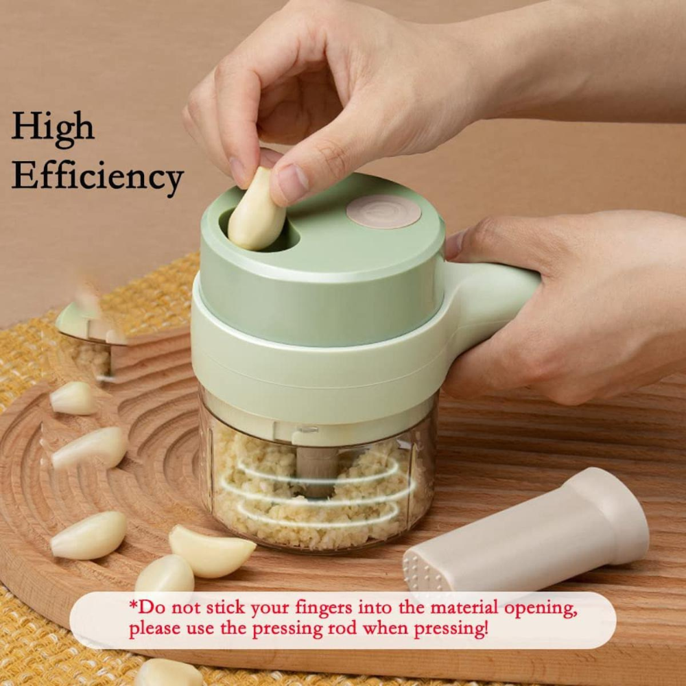 Electric Chopper Vegetable Cutter Set