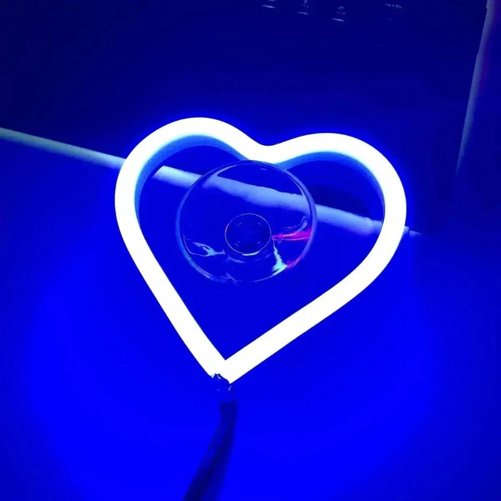 Heart Shaped LED Car Neon