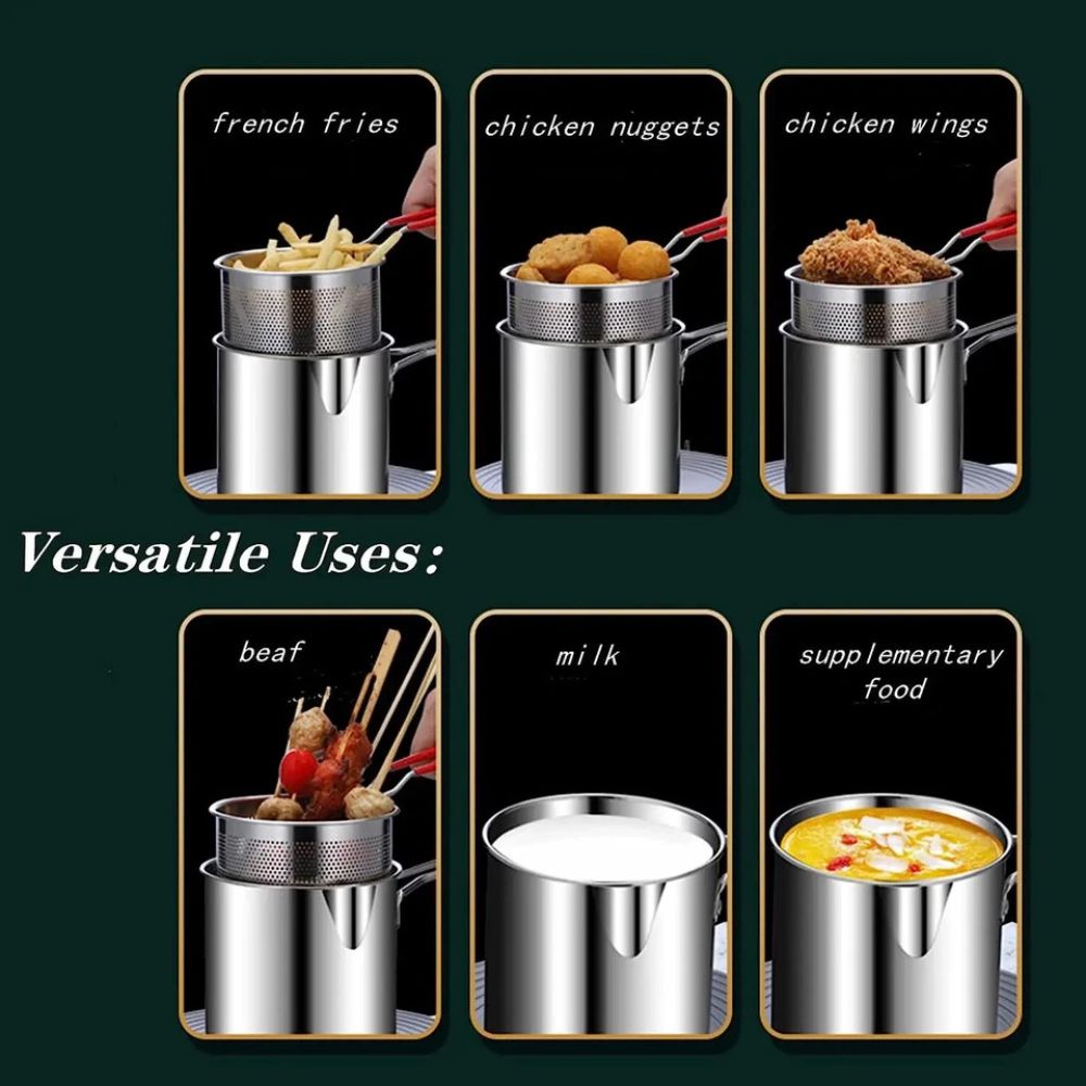 Deep Frying Pot Kitchen Fryer