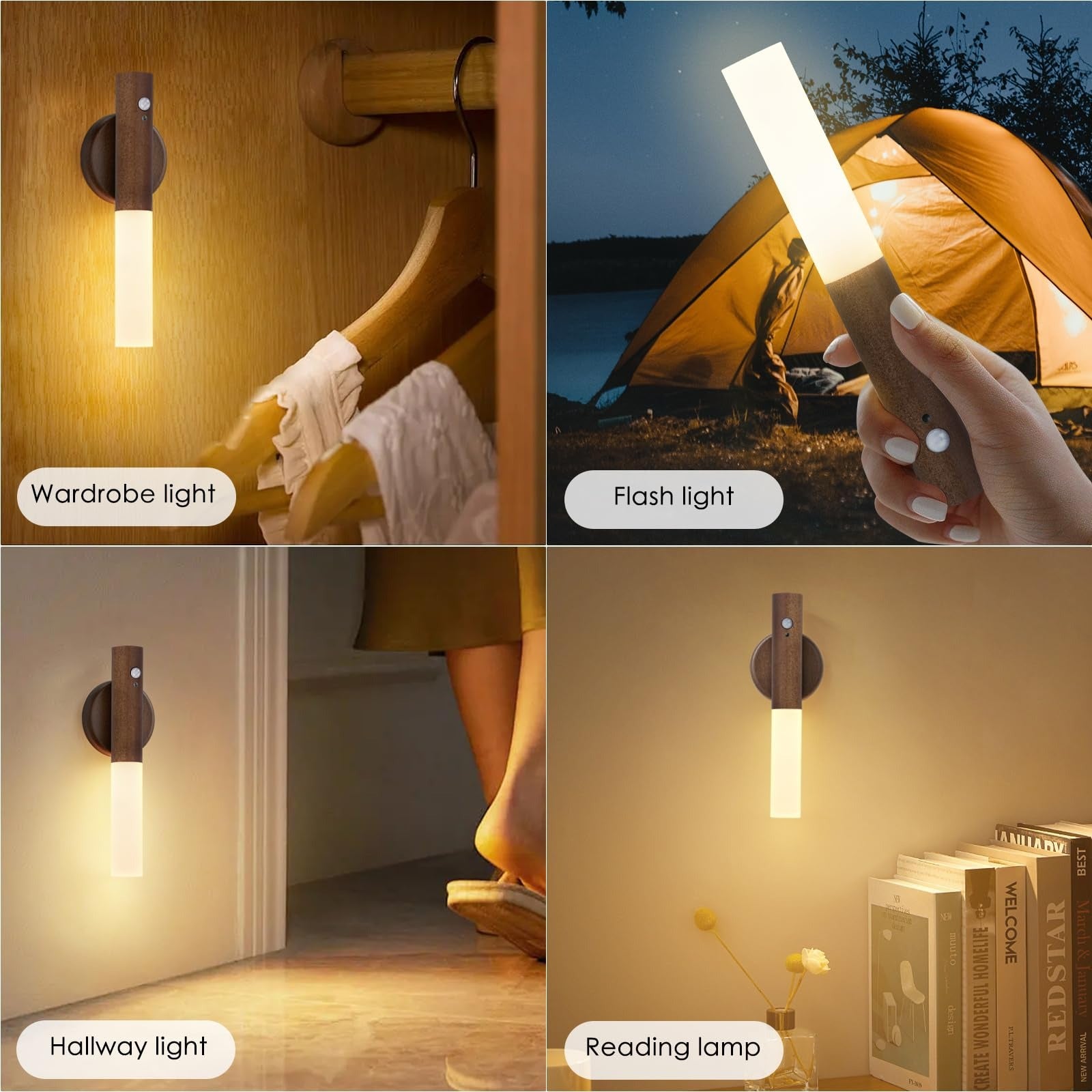 Rechargeable Motion Sensor Night Light – Magnetic Wall Lamp