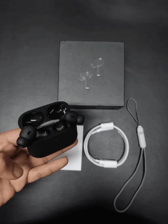 AirPods Pro 2 Buzzer Edition Black – High-Quality Wireless Earbuds for Music, Calls & Fitness