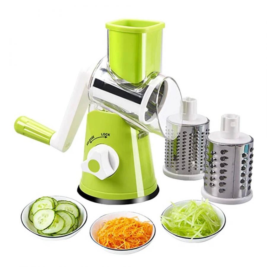 3-In-1 Manual Rotary Vegetable Slicer & Grater