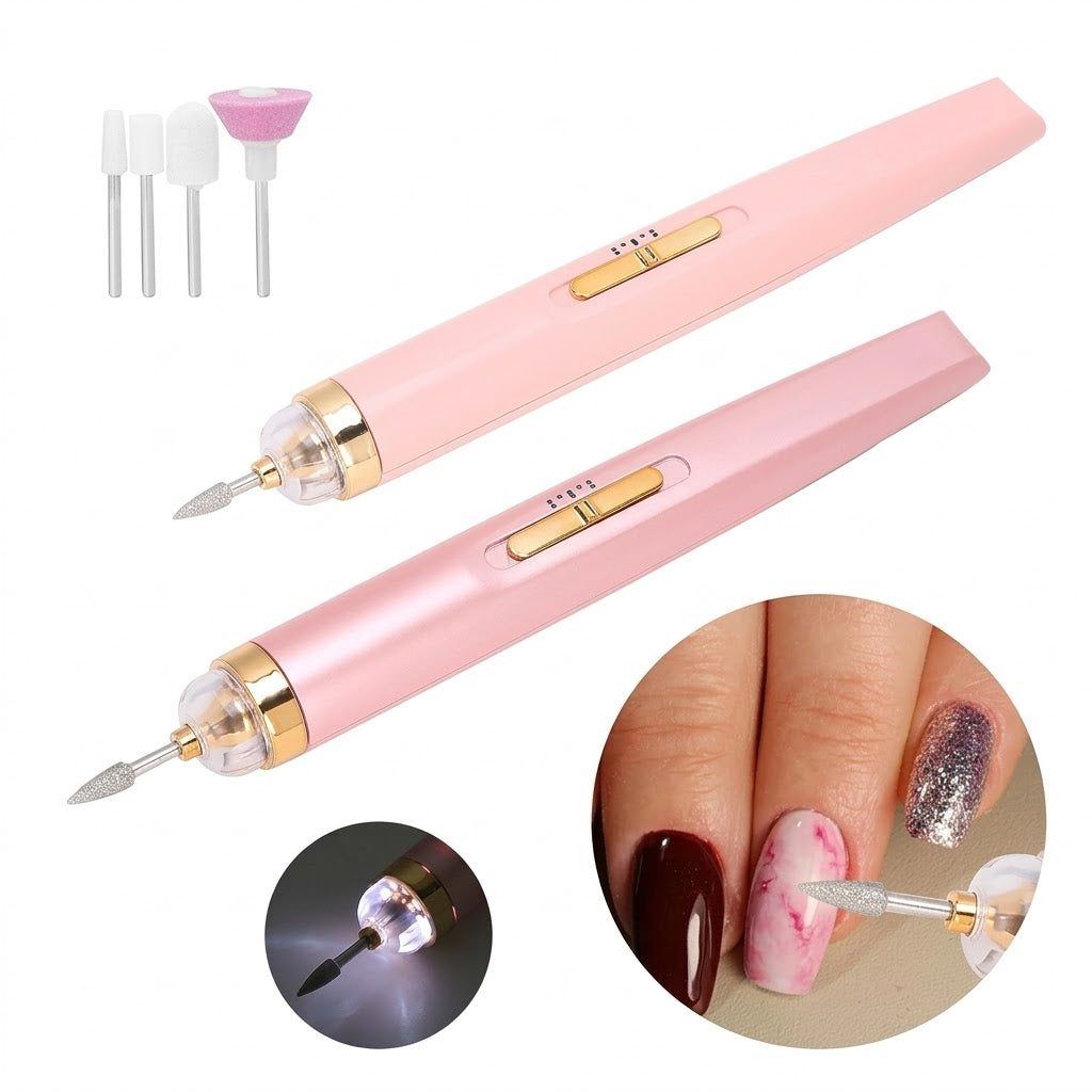 Portable Electric Nail Care Tool Complete Manicure & Pedicure Set for Home Use