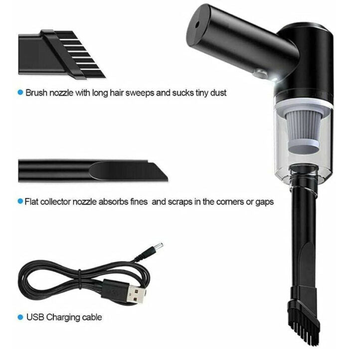 3-in-1 Portable Vacuum Cleaner Cordless Handheld with Blower