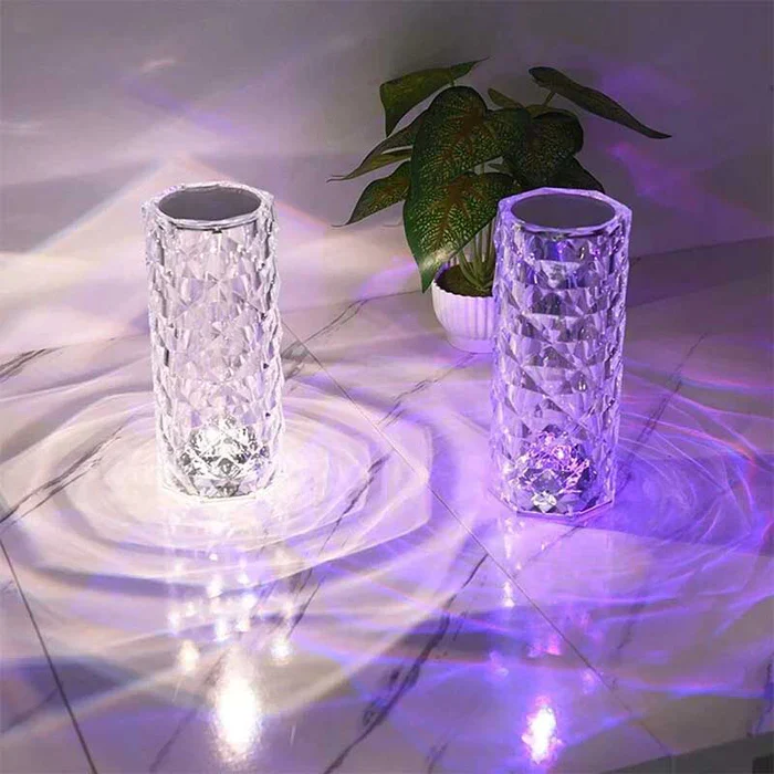 USB Rechargeable Crystal Diamond LED Lamp