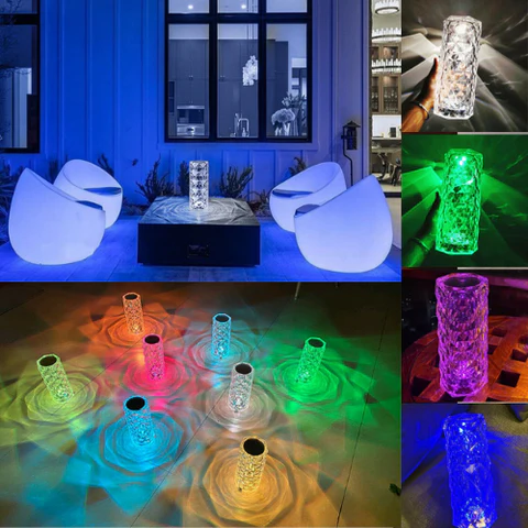 USB Rechargeable Crystal Diamond LED Lamp
