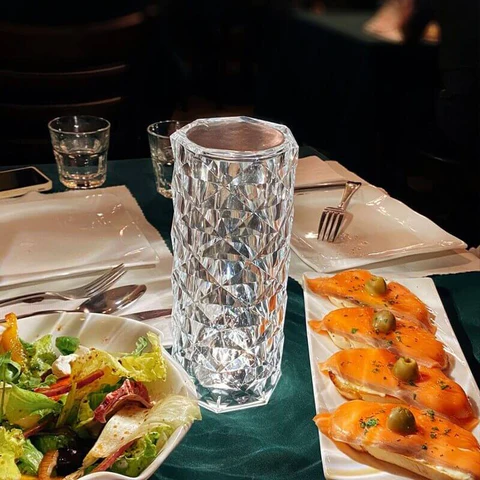 USB Rechargeable Crystal Diamond LED Lamp