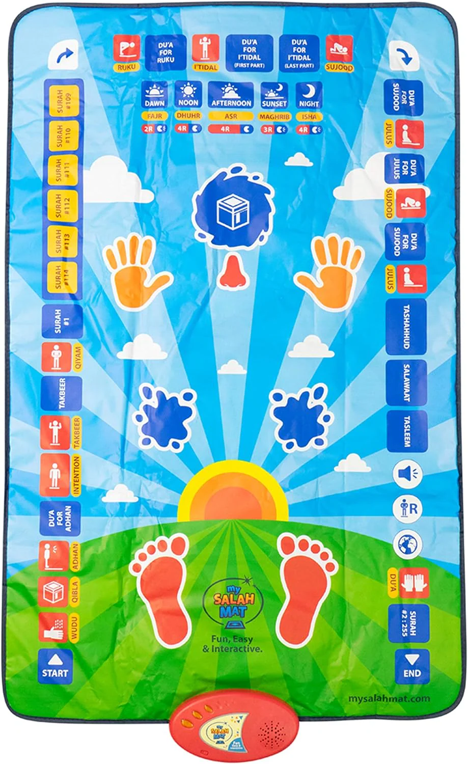 Kids Interactive Salah Learning Mat Touch & Play Prayer Educator
