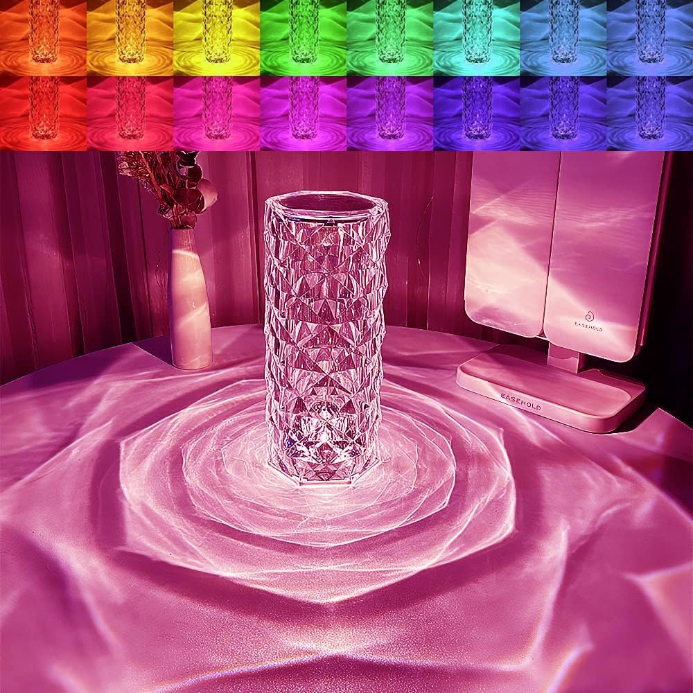 USB Rechargeable Crystal Diamond LED Lamp