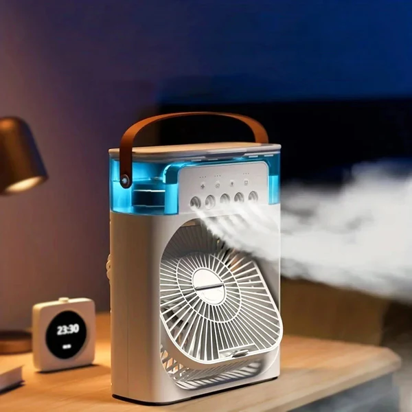 Portable Humidifier Cooling Fan with Water Tank