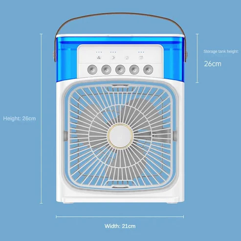 Portable Humidifier Cooling Fan with Water Tank