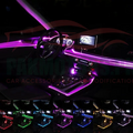 Car Ambient Light Kit RGB Neon Strip with Music Sync, App Control & Remote