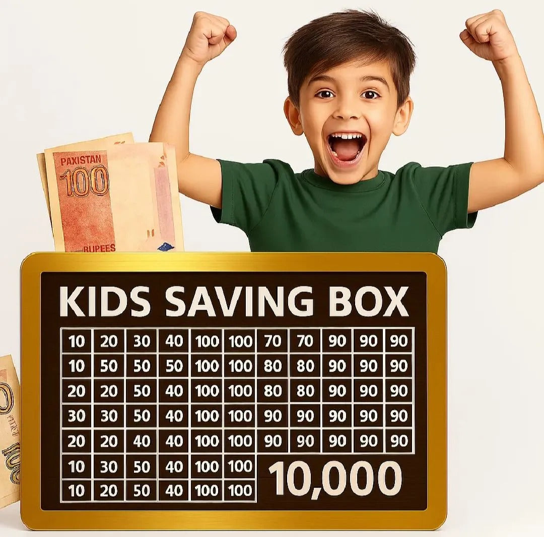 Kids Saving Box - 10,000 PKR Savings Challenge | Children's Money Tracker