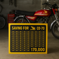 Honda CD-70 Saving Box - 170,000 PKR Bike Fund Tracker