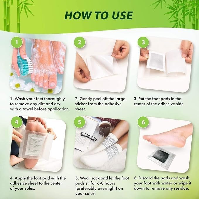 Kinoki Herbal Foot Patch Cleanse & Relax While You Sleep